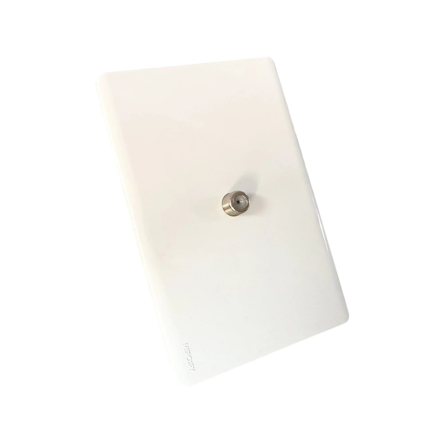 Toma Coaxial Línea Infinity White