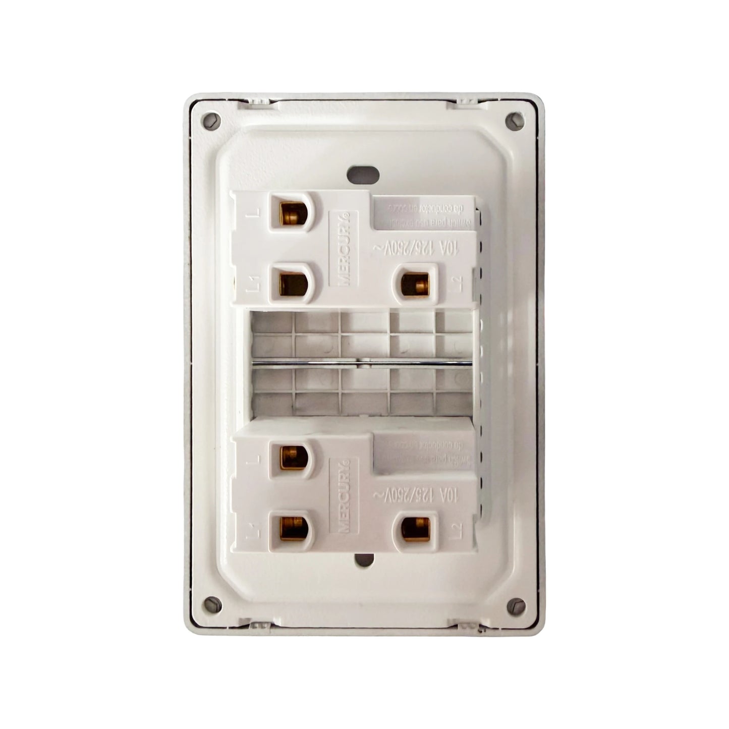Interruptor Doble Línea Infinity Black