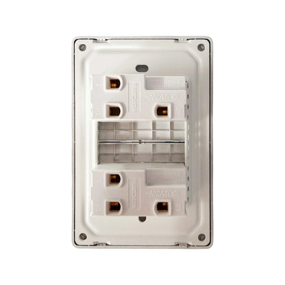 Interruptor Doble Línea Infinity Black