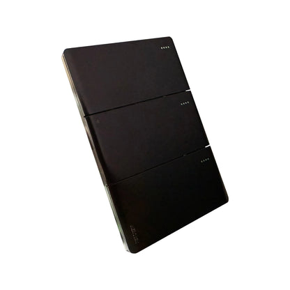 Interruptor Triple Línea Infinity Black