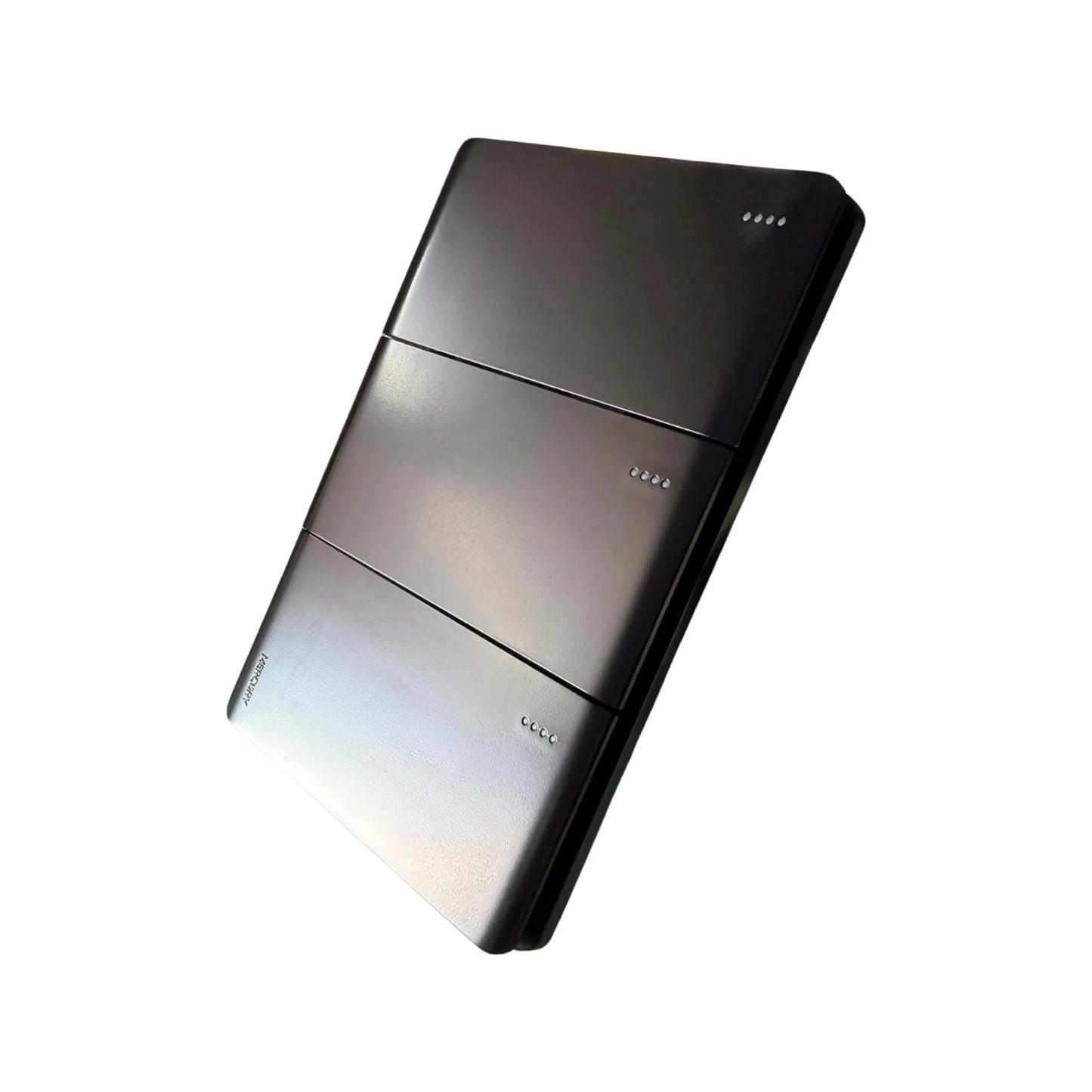 Interruptor Triple Línea Infinity Black