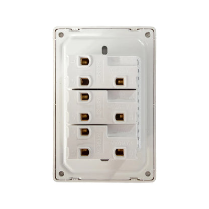 Interruptor Triple Línea Infinity Gold