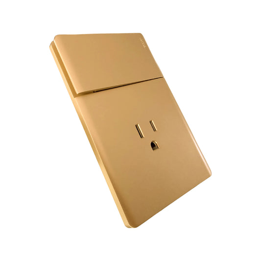 Toma e Interruptor Línea Infinity Gold