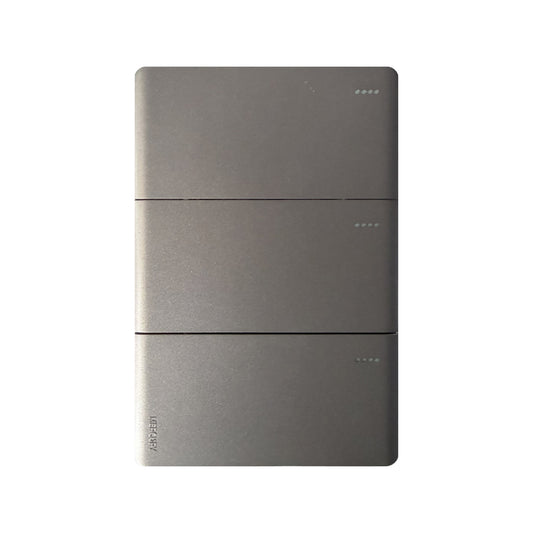 Interruptor Triple Línea Infinity Silver