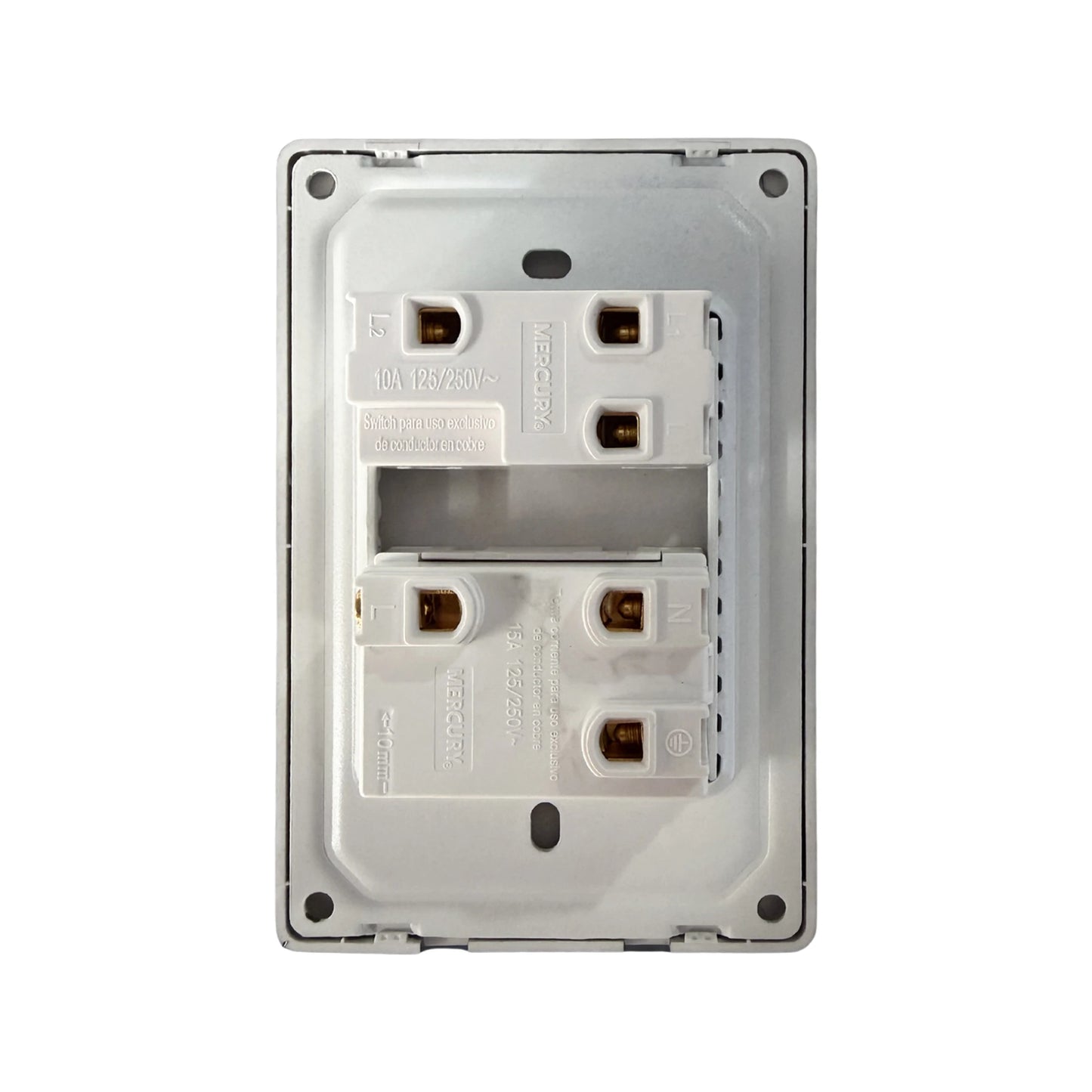 Toma e Interruptor Línea Infinity Silver