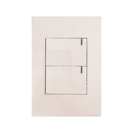 Interruptor Doble Conmutable White Luxury