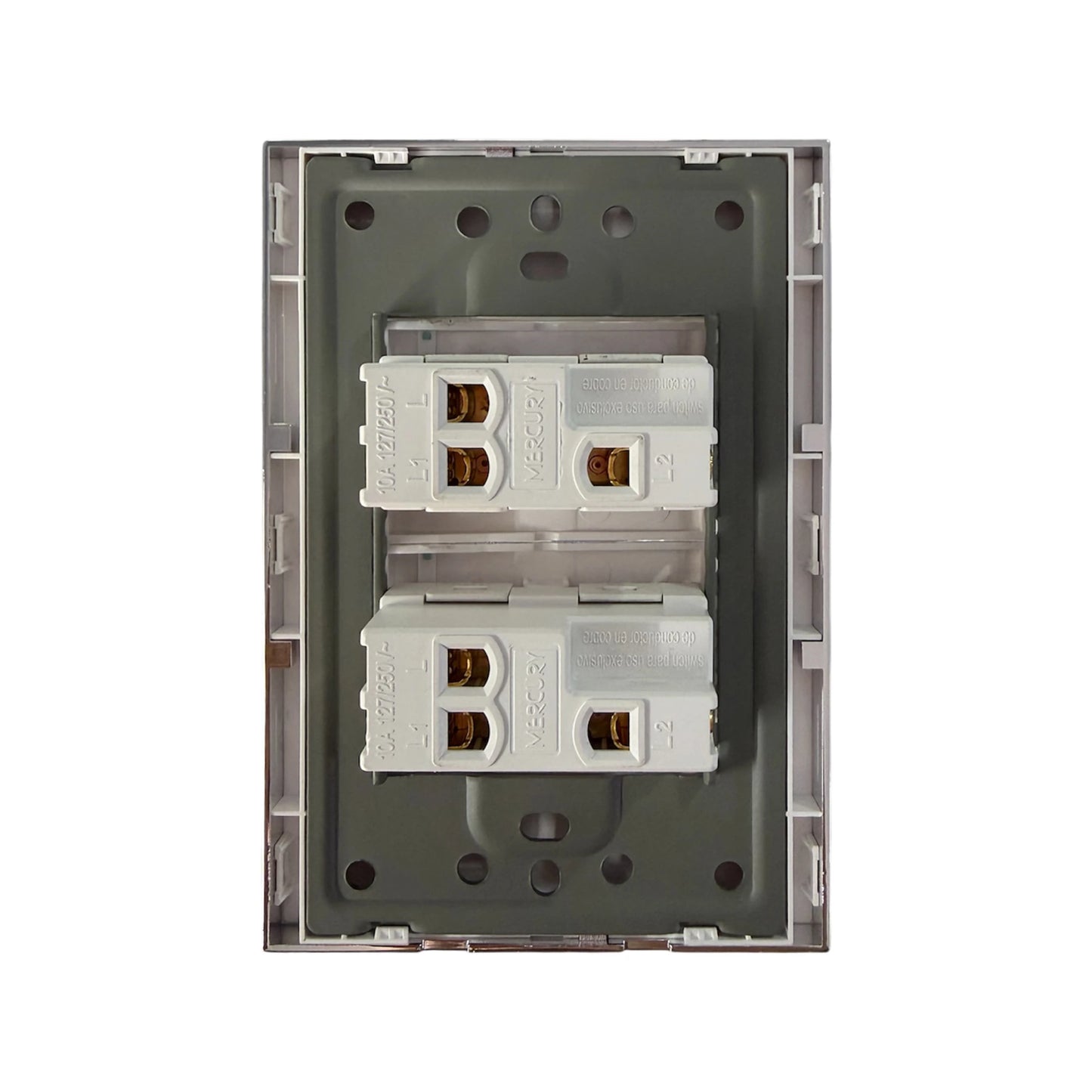 Interruptor Doble Conmutable White Luxury