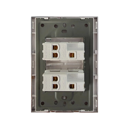 Interruptor Doble Conmutable White Luxury