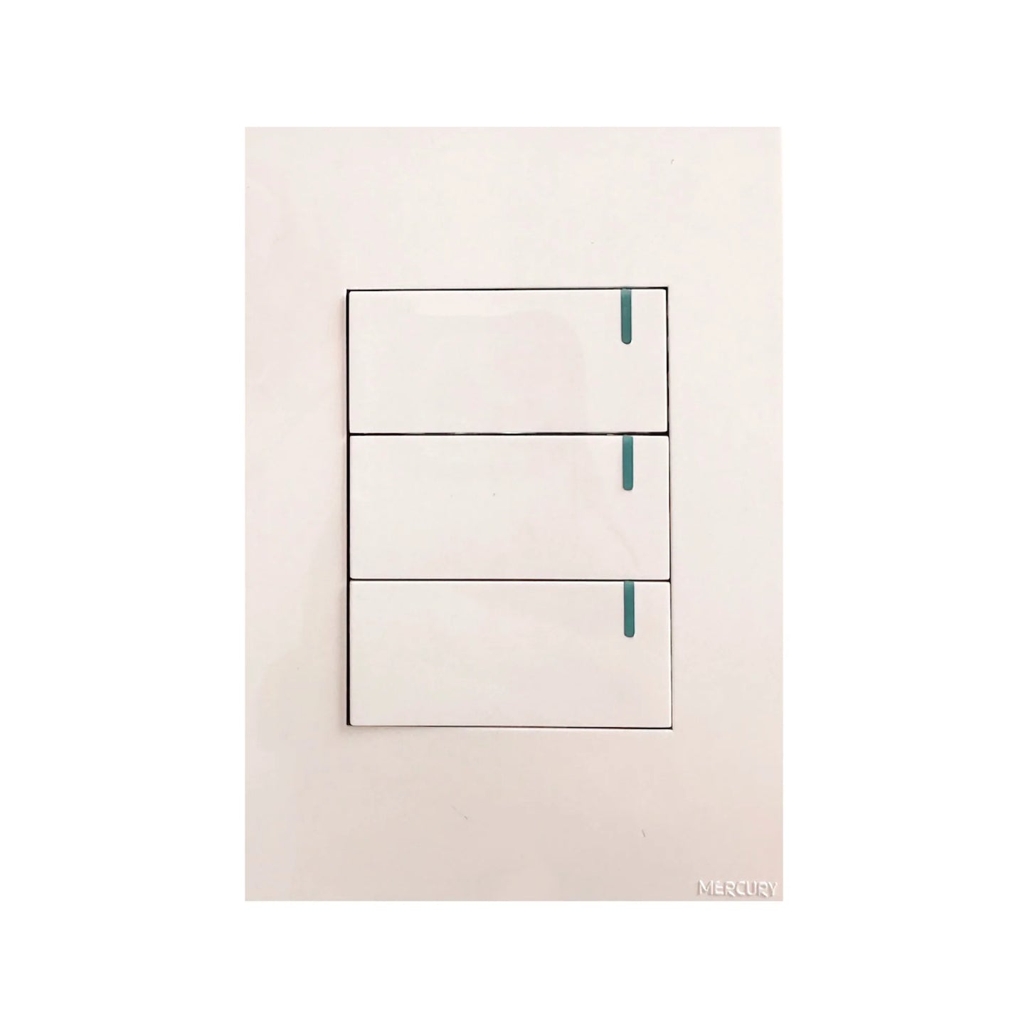Interruptor Triple Conmutable White Luxury