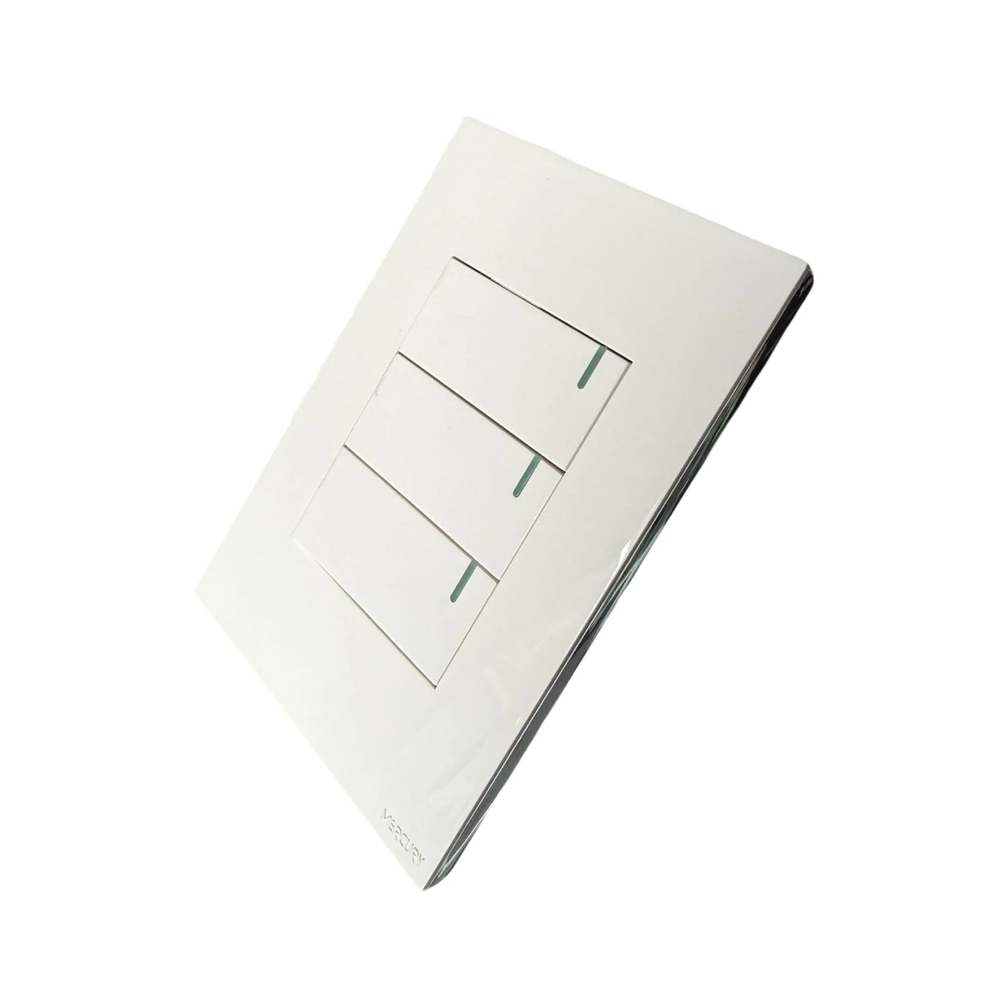 Interruptor Triple Conmutable White Luxury