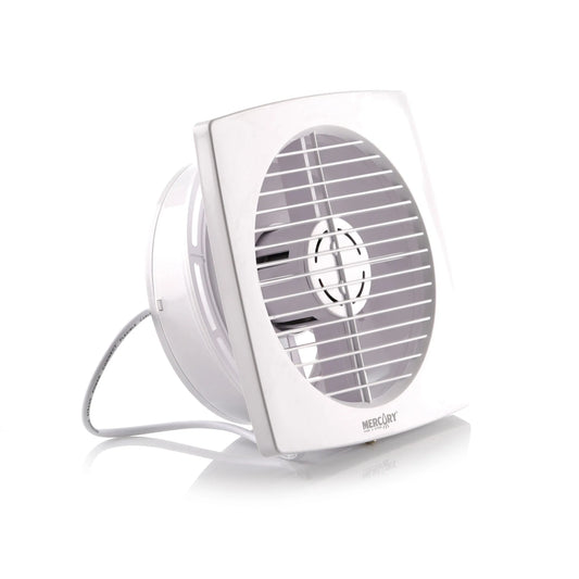 Extractor de Aire 8" con Rejilla Blanca