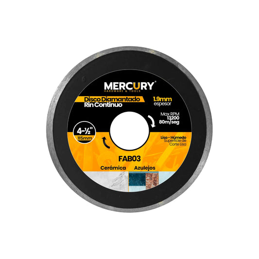 Disco Diamantado Continuo 4 1/2" 7 mm