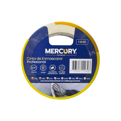 Cinta de Enmascarar Profesional 3/4" de 40m