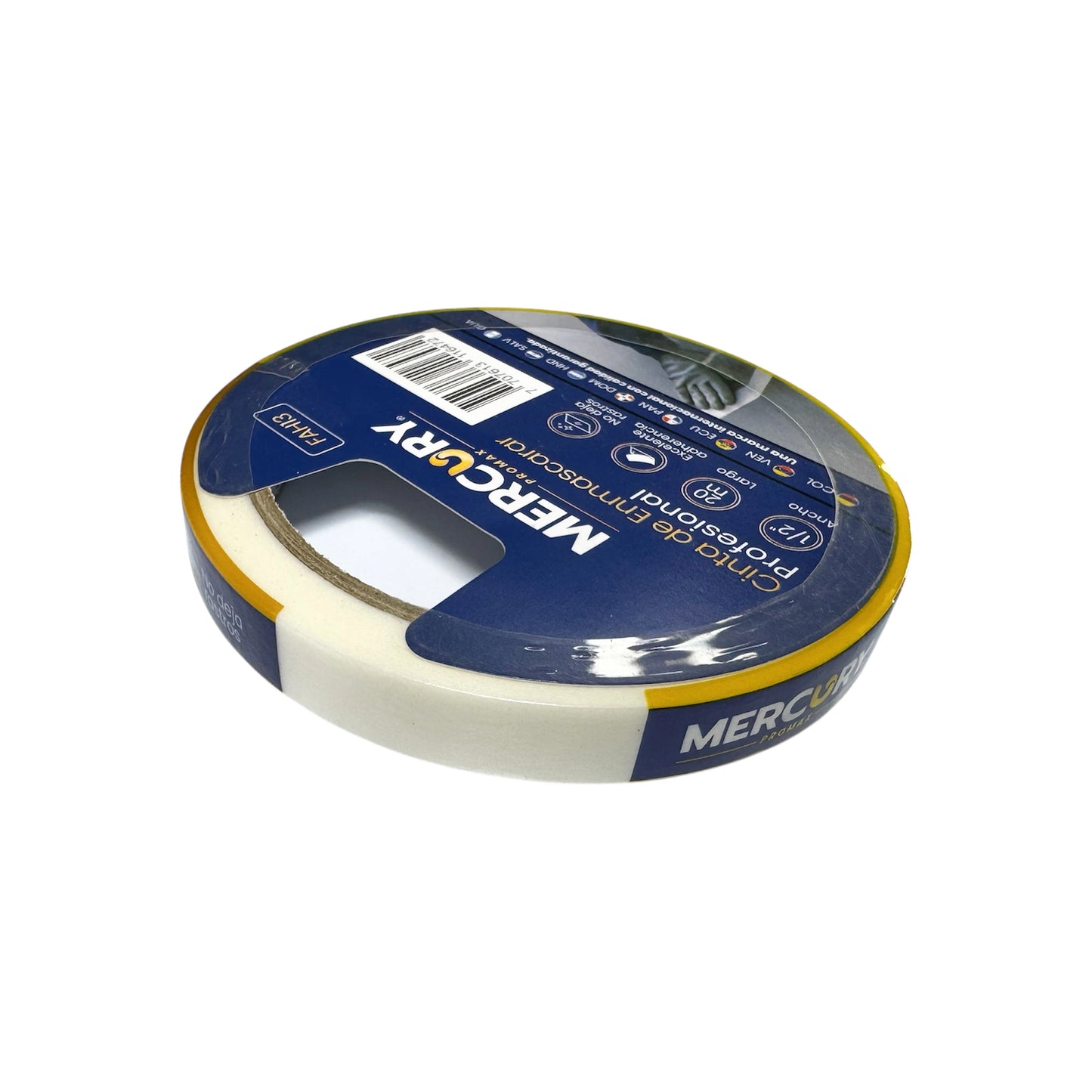 Cinta de Enmascarar Profesional 1/2" de 20m