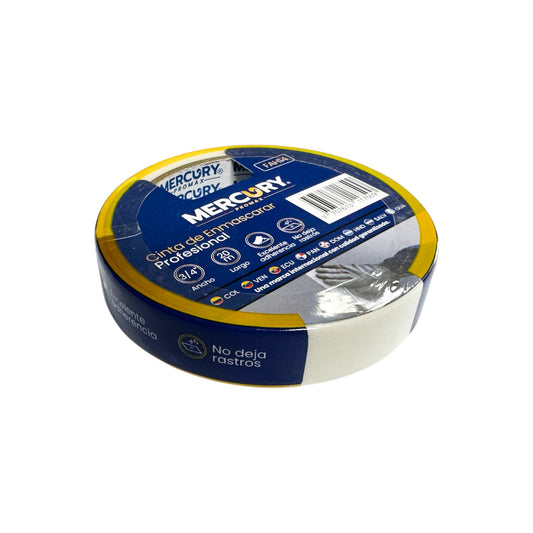 Cinta de Enmascarar Profesional 3/4" de 20m