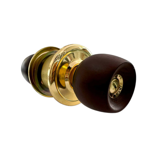 Chapa para Baño Madera Oscura