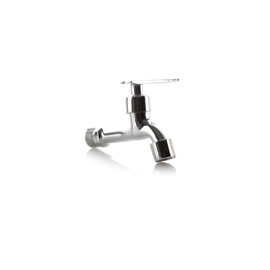 Llave Jardín Premium Palanca y Cuerpo Metálico Cromado
