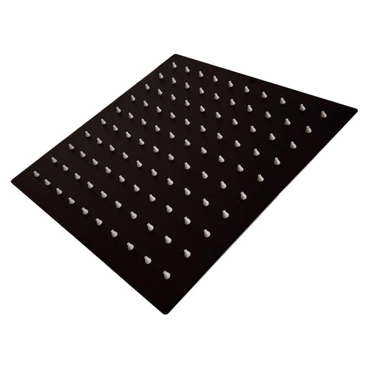 Ducha Cuadrada 10" Negro Mate