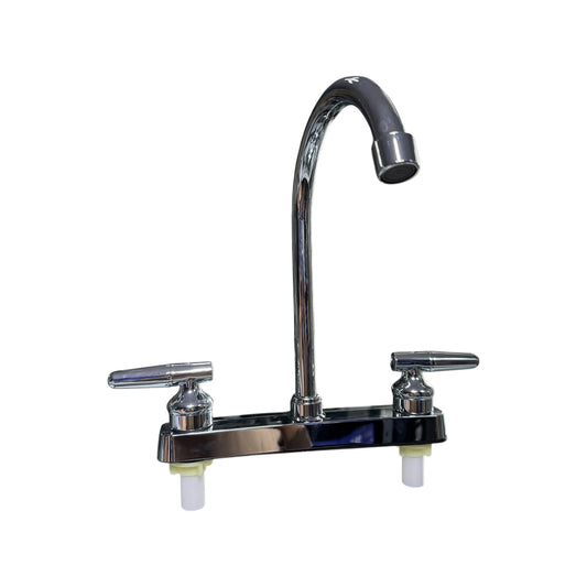 Mezclador Lavaplatos 8" Cuello Fijo con Palanca