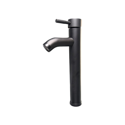 Llave Lavamanos Luxury Negro Mate Cuello Alto