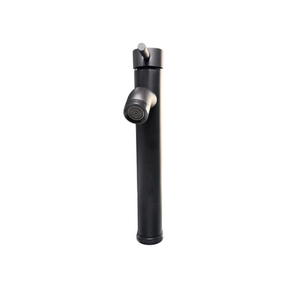 Llave Lavamanos Luxury Negro Mate Cuello Alto