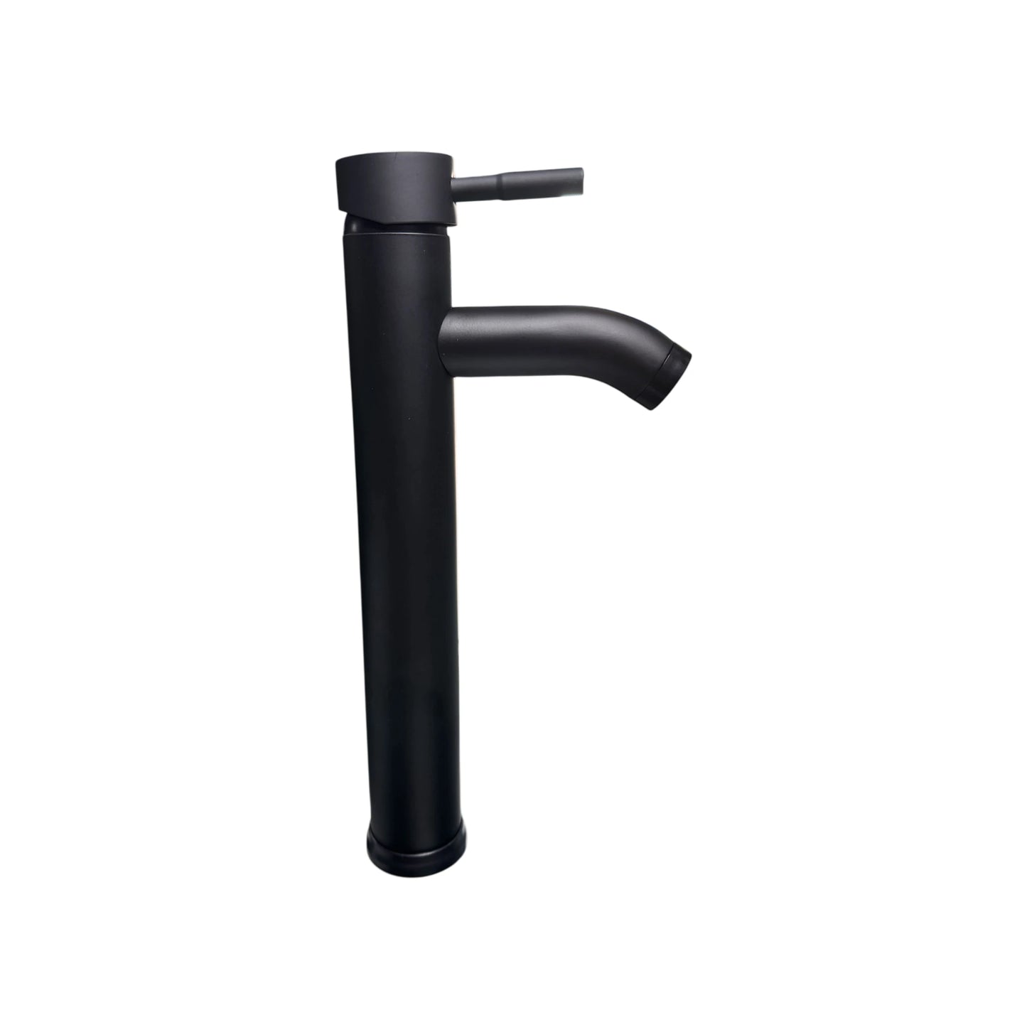 Llave Lavamanos Luxury Negro Mate Cuello Alto