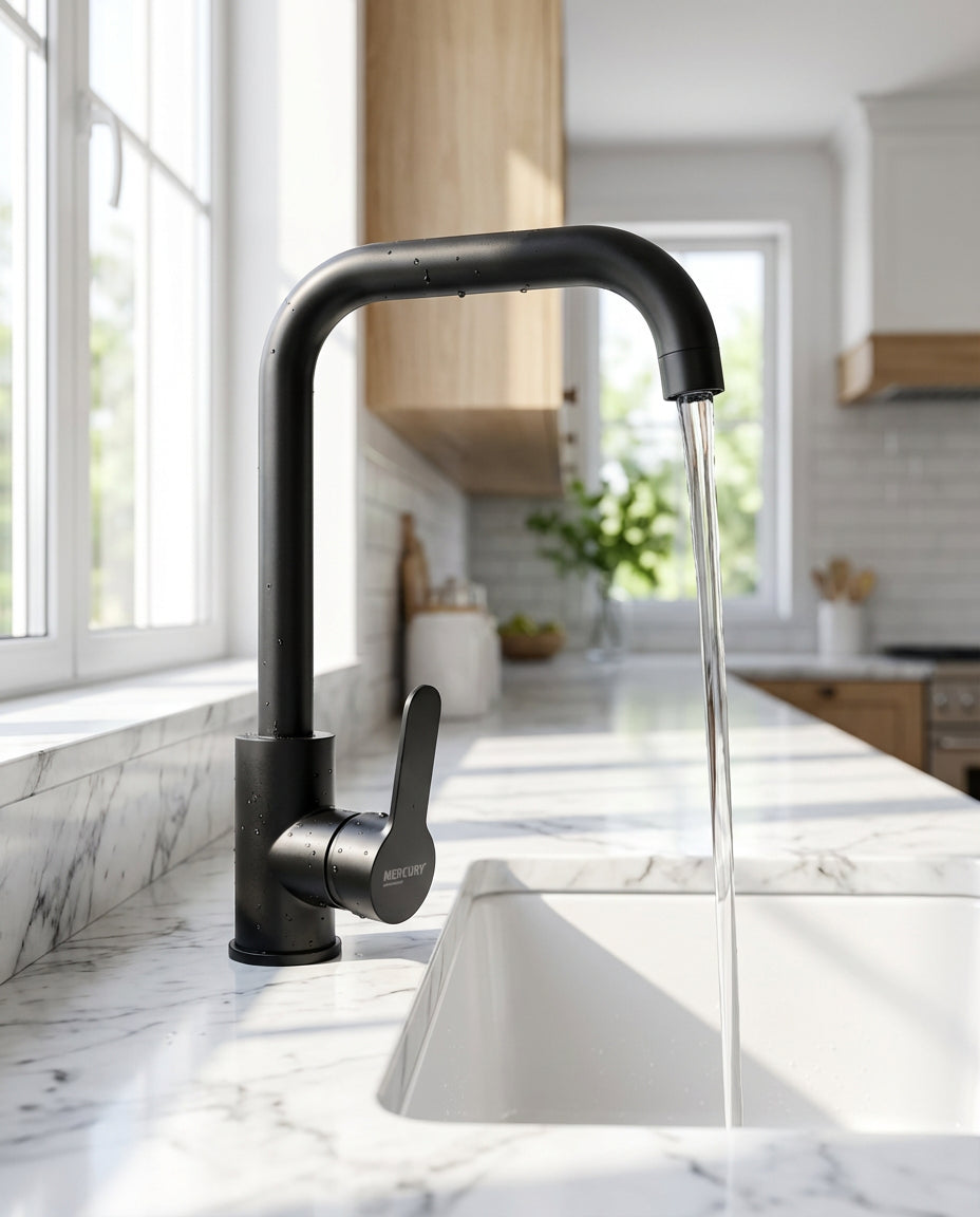 Llave Lavaplatos de Mesón Luxury Negro Mate Artdeko