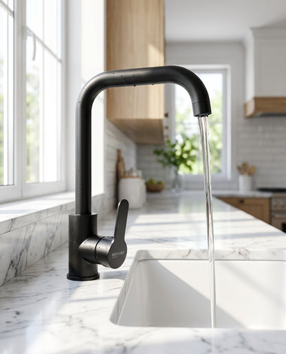 Llave Lavaplatos de Mesón Luxury Negro Mate Artdeko