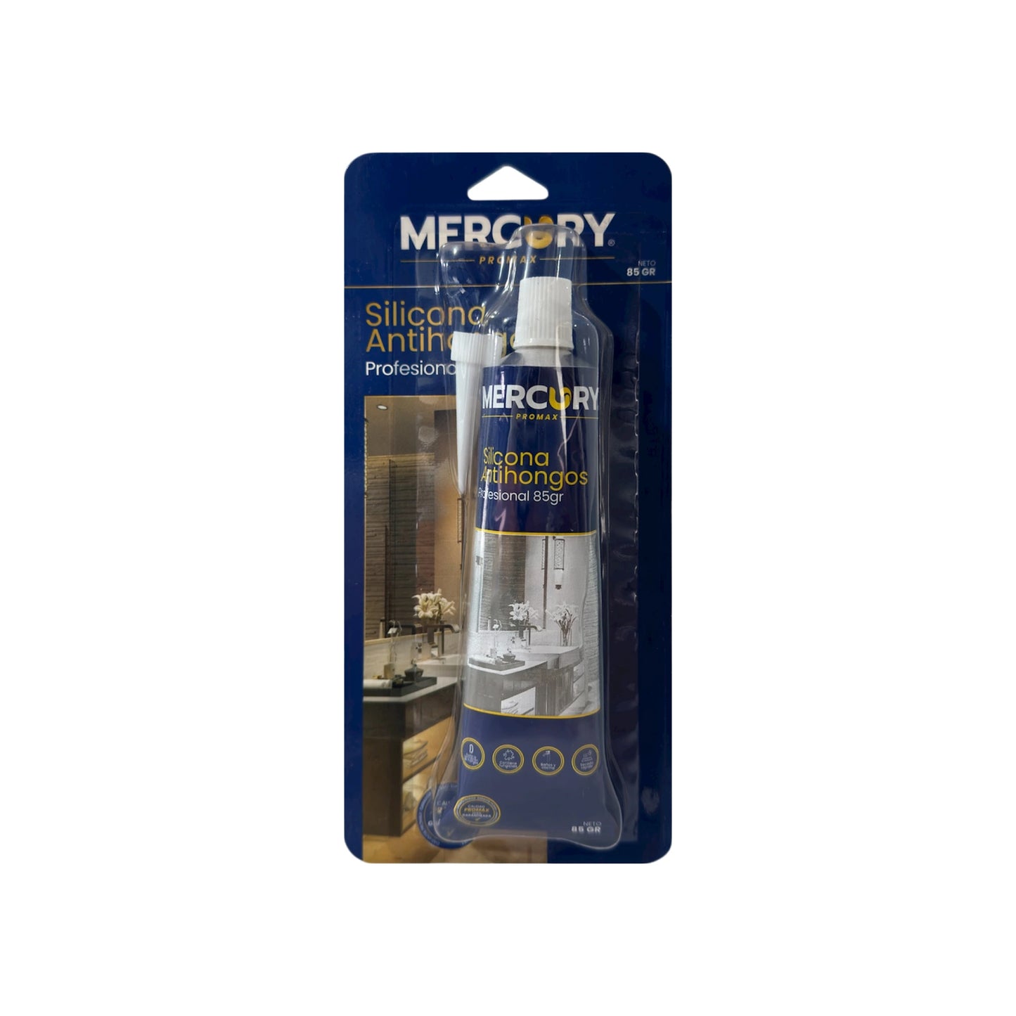 Silicona Antihongos Profesional 85gr Negra