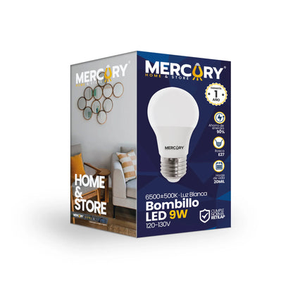 Bombillo LED 9W Luz Blanca