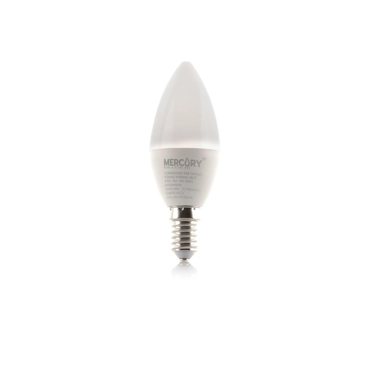 Bombillo LED Vela 5W Luz Cálida