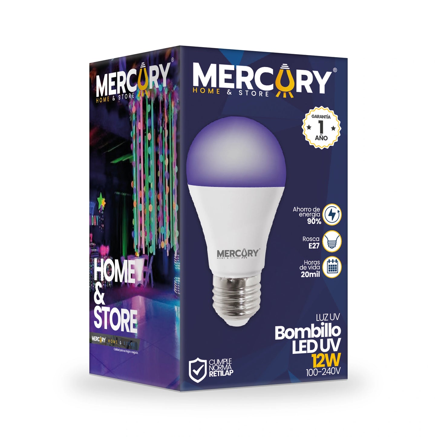 Bombillo LED UV 12W