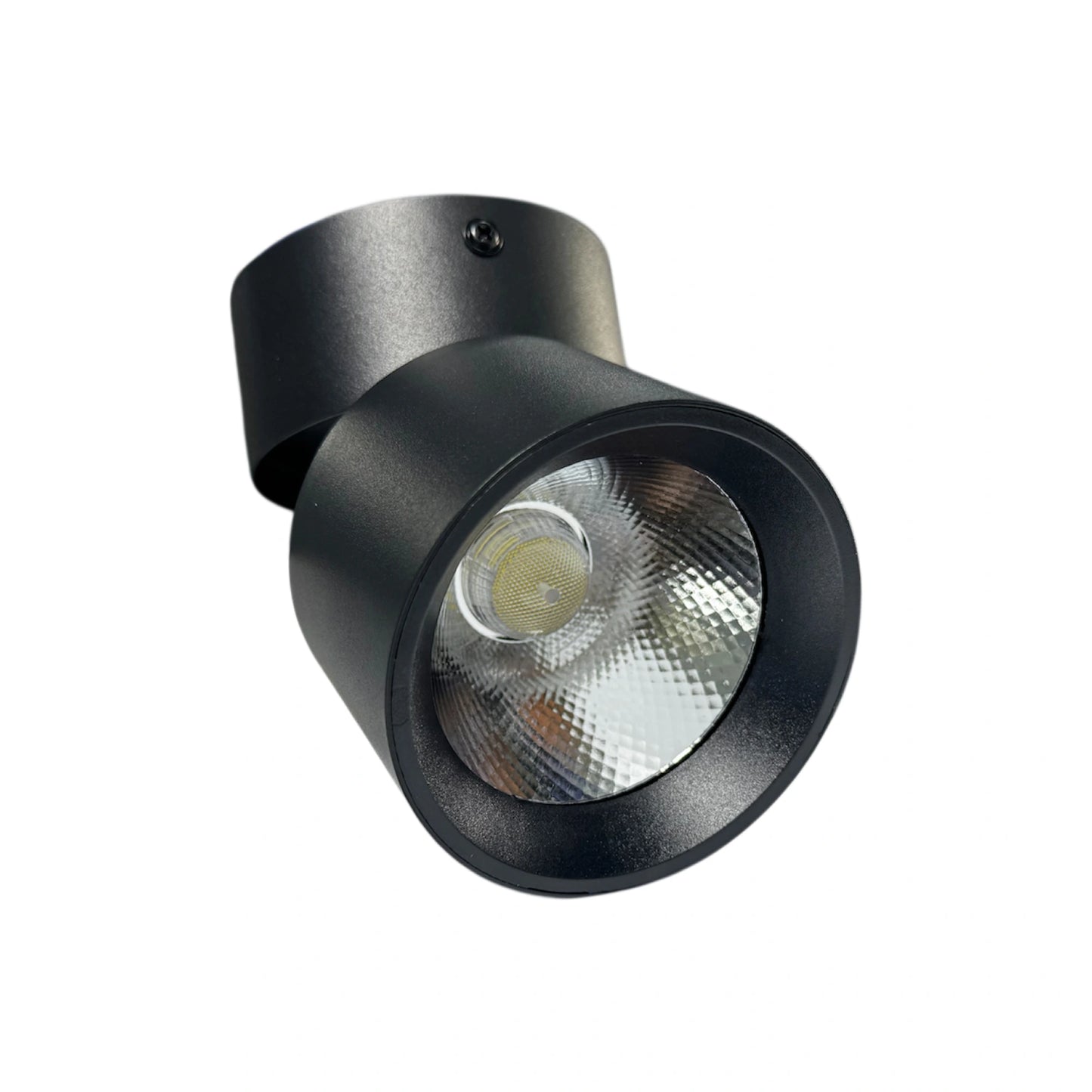 Spot Giratorio Cilíndrico LED Negro 20W Luz Blanca