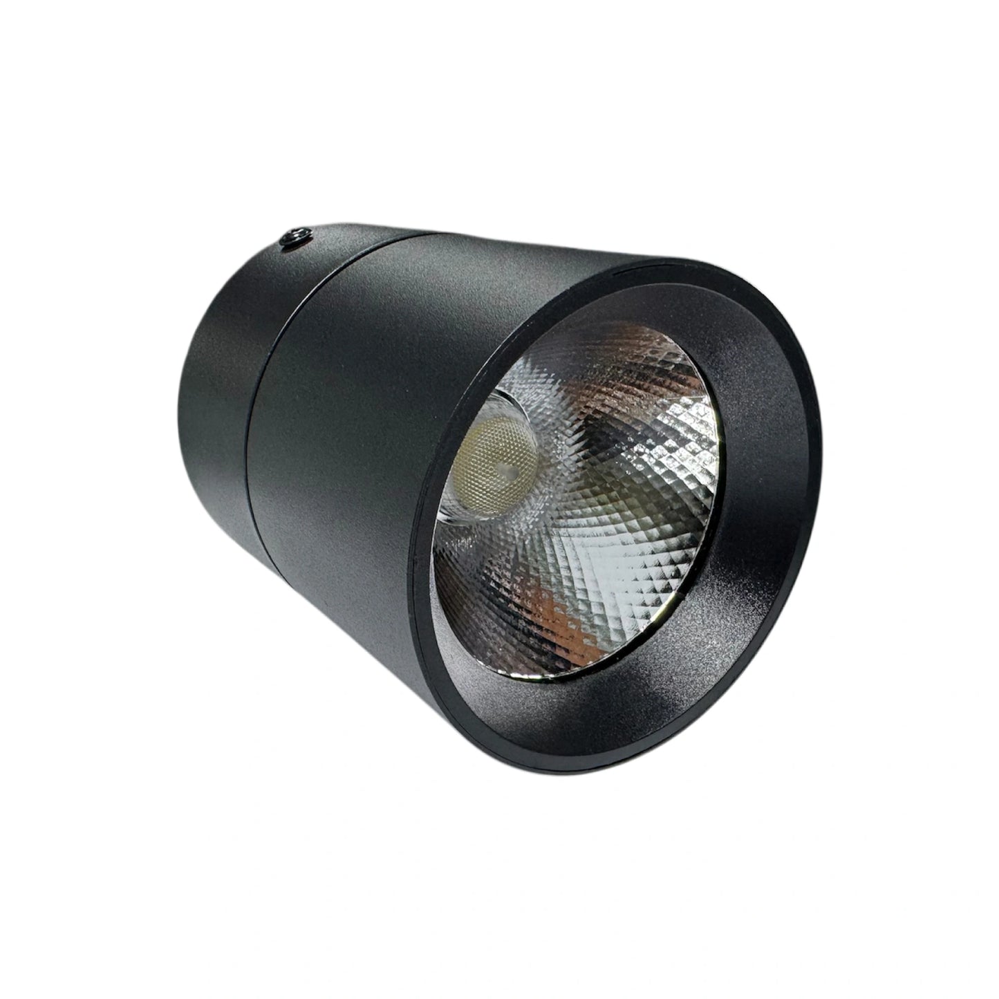 Spot Giratorio Cilíndrico LED Negro 20W Luz Blanca