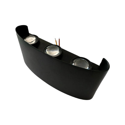 Aplique LED Up & Down 6W Negro Luz Cálida