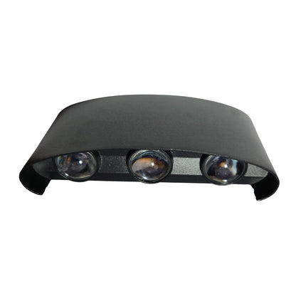 Aplique LED Up & Down 6W Negro Luz Cálida