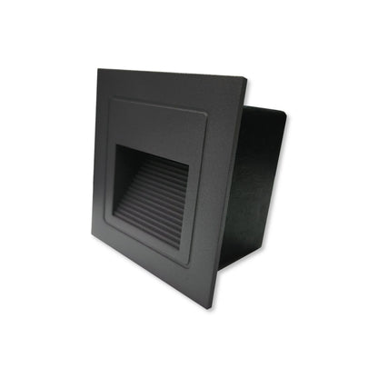 Nicho LED 3W Negro Luz Cálida