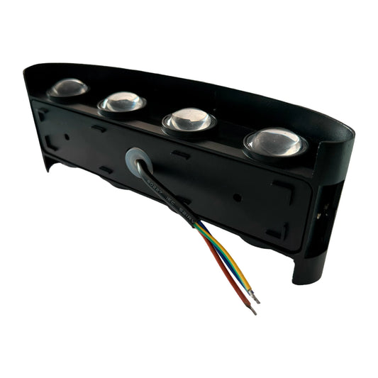 Aplique LED Up & Down 8W Negro Luz Cálida