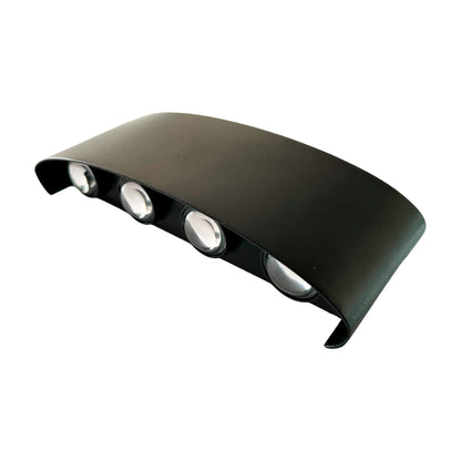 Aplique LED Up & Down 8W Negro Luz Cálida