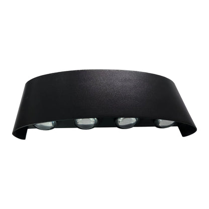 Aplique LED Up & Down 8W Negro Luz Cálida