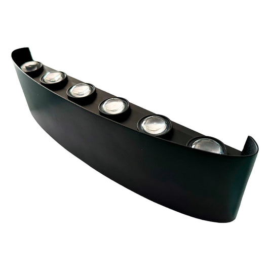 Aplique LED Up & Down 12W Negro Luz Cálida