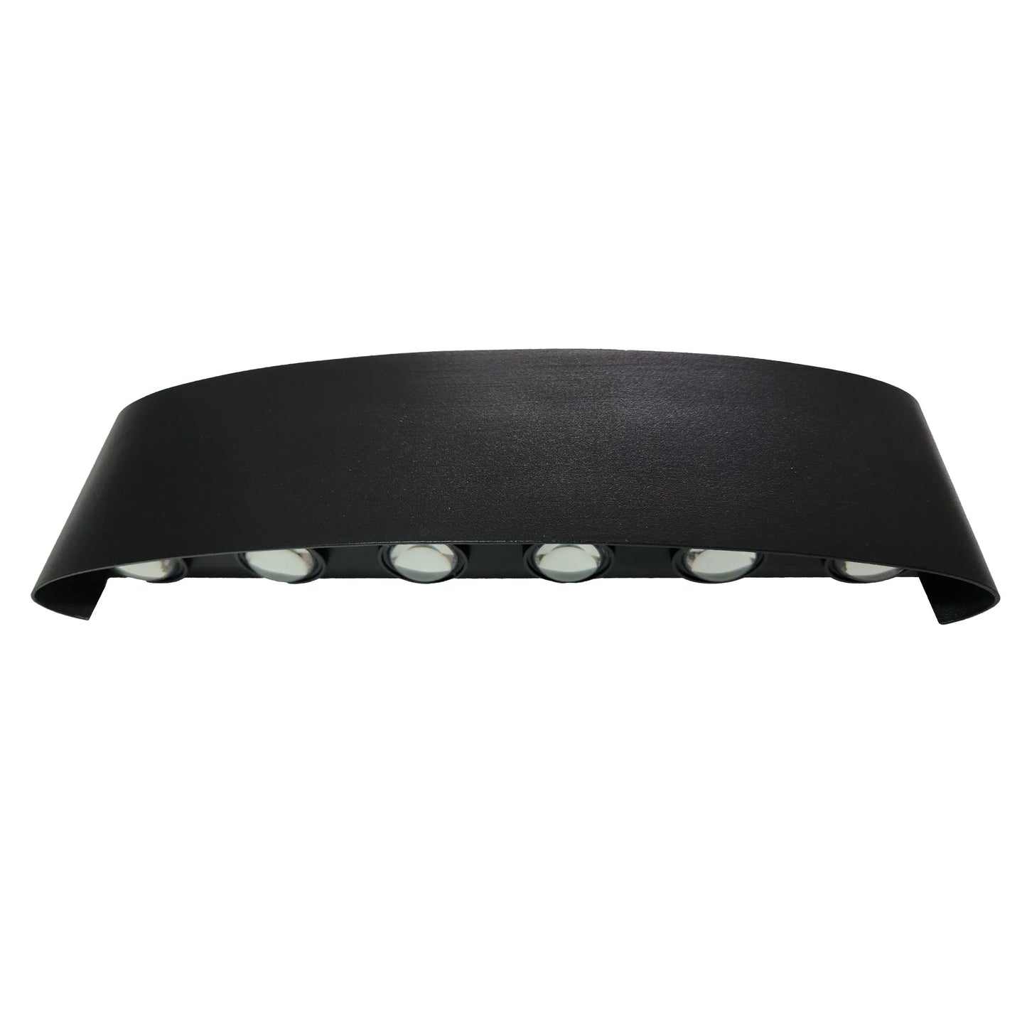 Aplique LED Up & Down 12W Negro Luz Cálida