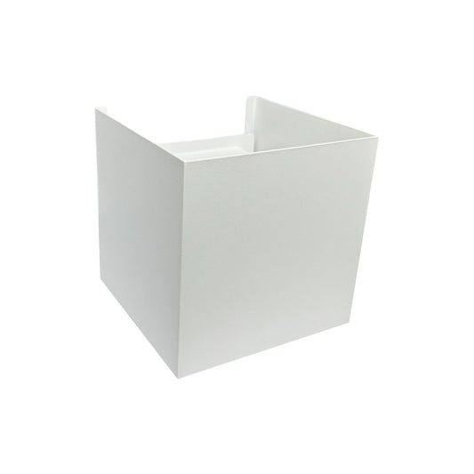 Aplique LED Box Blanco 6W 10x10 Luz Cálida