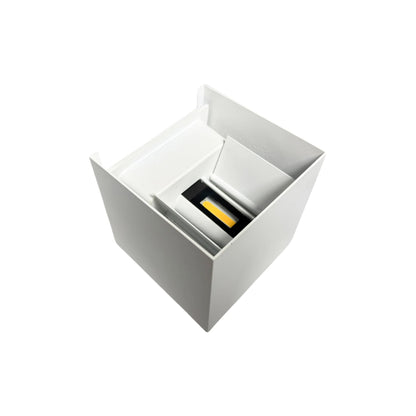 Aplique LED Box Blanco 6W 10x10 Luz Cálida