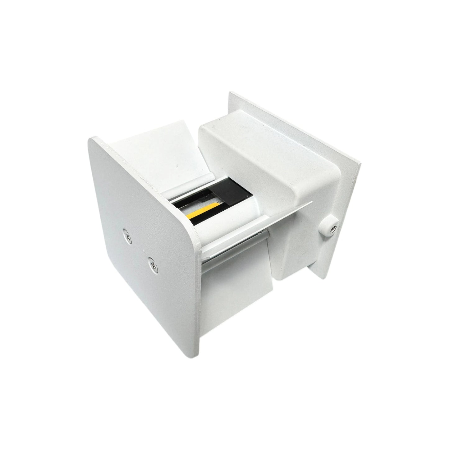 Aplique LED Box Blanco 6W 10x10 Luz Cálida