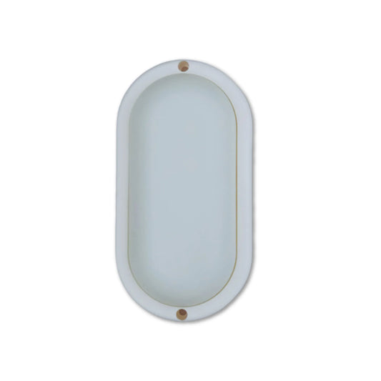 Tortuga LED Lisa Blanca 12W Luz Cálida