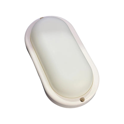 Tortuga LED Lisa Blanca 12W Luz Cálida