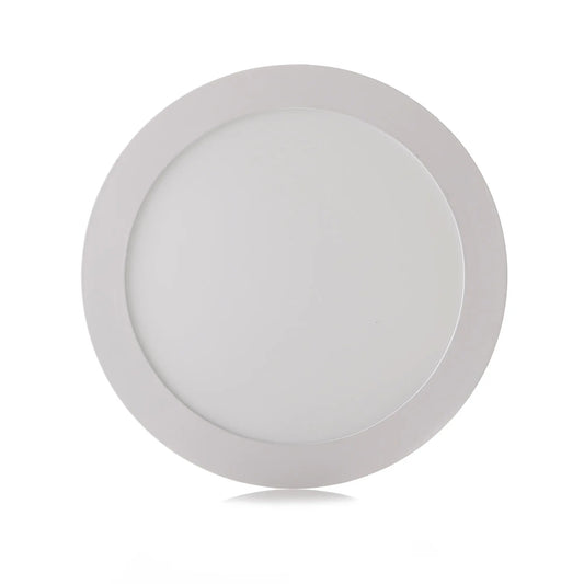 Panel LED Redondo de Incrustar 18W 8" Luz Blanca
