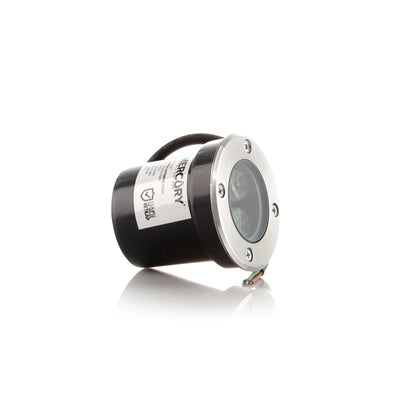 Bala LED Piso 3W Satín Redonda Luz Cálida