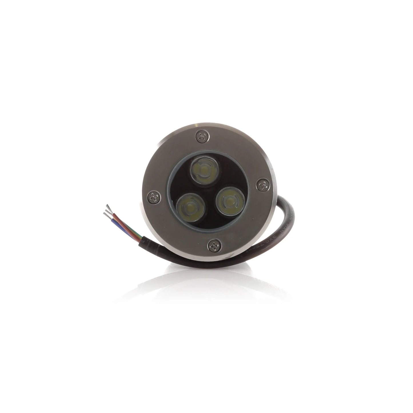 Bala LED Piso 3W Satín Redonda Luz Cálida